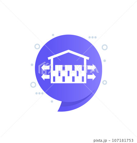 storage and distribution vector icon 107181753