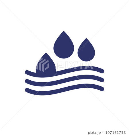 Absorption icon on white, absorb water vector Absorption icon on white, absorb water vector 107181758