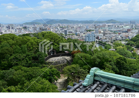 和歌山城の天守から見た本丸御殿跡 和歌山城の天守から見た本丸御殿跡 107181786