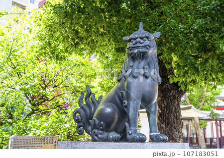 御霊神社 青銅狛犬(大阪市中央区淡路町) 御霊神社 青銅狛犬(大阪市中央区淡路町) 107183051