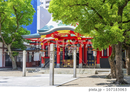 御霊神社 本殿 注連柱(大阪市中央区淡路町) 御霊神社 本殿 注連柱(大阪市中央区淡路町) 107183063