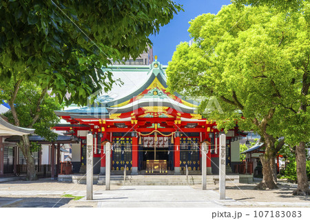 御霊神社 本殿 注連柱(大阪市中央区淡路町) 御霊神社 本殿 注連柱(大阪市中央区淡路町) 107183083