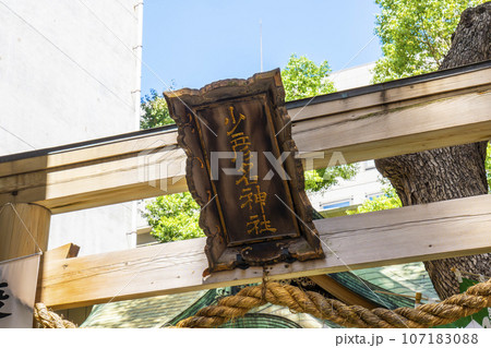 少彦名神社 鳥居 扁額(大阪市中央区道修町) 少彦名神社 鳥居 扁額(大阪市中央区道修町) 107183088