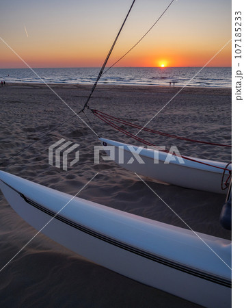 the city of De Haan at the belbian north sea coast 107185233