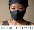 Mystery Woman during Covid  107186714