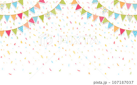 Bunting and Confetti 107187037
