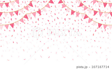 Pink Bunting with Serpentine 107187714