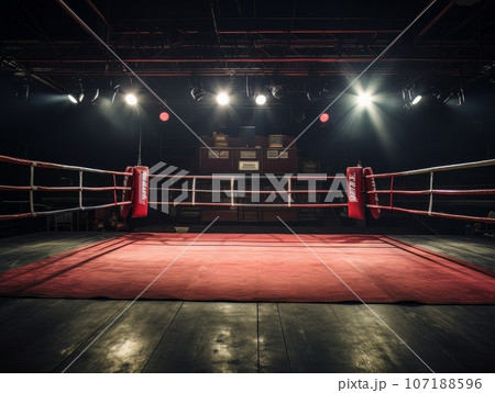 Empty boxing ring icon. Clipart image isolated on white background Stock  Vector | Adobe Stock