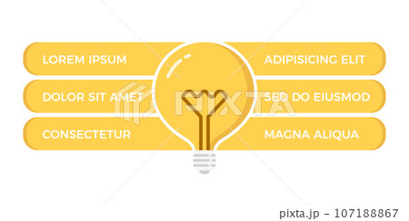 Bulb with Place for Text 107188867
