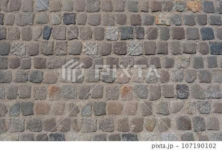 Old Stone Pavement Texture Background, Granite Cobblestone Road Pattern, Vintage Block Sidewalk Old Stone Pavement Texture Background, Granite Cobblestone Road Pattern, Vintage Block Sidewalk 107190102
