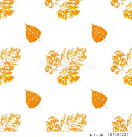 Ink messy drops leaves illustration. Print for cloth design, textile, fabric, wallpaper Ink messy drops leaves illustration. Print for cloth design, textile, fabric, wallpaper 107190223