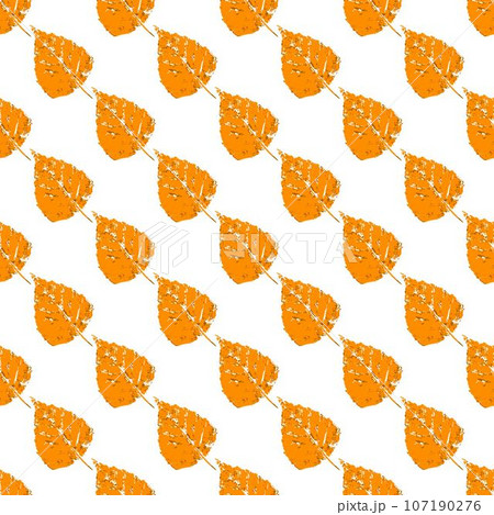 Ink messy drops leaves illustration. Print for cloth design, textile, fabric, wallpaper 107190276