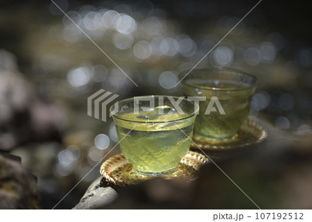 渓流と緑茶 107192512