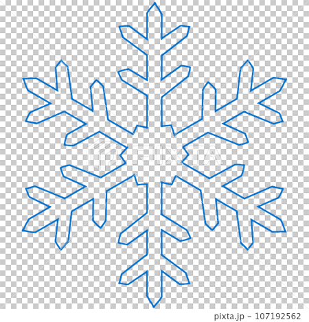 雪花簡單線條畫 107192562