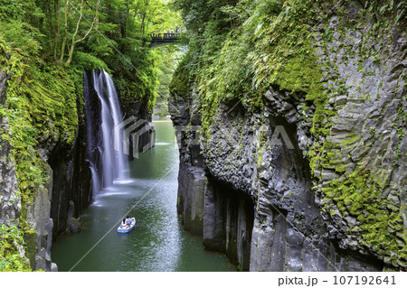 宮崎の絶景パワースポット 美しい高千穂峡 宮崎の絶景パワースポット 美しい高千穂峡 107192641