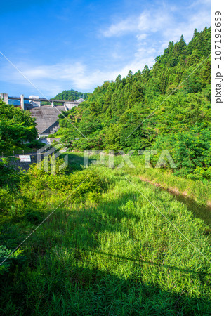 合角ダム　真夏の風景　秩父市上吉田 107192659
