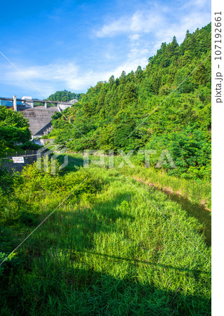 合角ダム　真夏の風景　秩父市上吉田 107192661