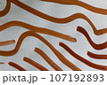 茶色の線 ぐねぐね デザイン イラスト 茶色の線 ぐねぐね デザイン イラスト 107192893