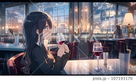 ［AI生成画像］バーでお酒を飲む女性5 107193170