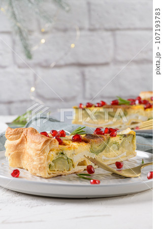 Homemade vegetable quiche Homemade vegetable quiche 107193783