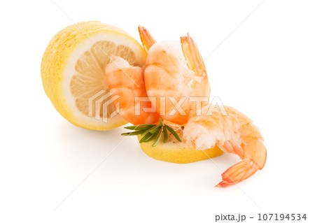 Shrimp with lime 107194534