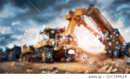 重機とテクノロジー　建設　鉱業　 107194629