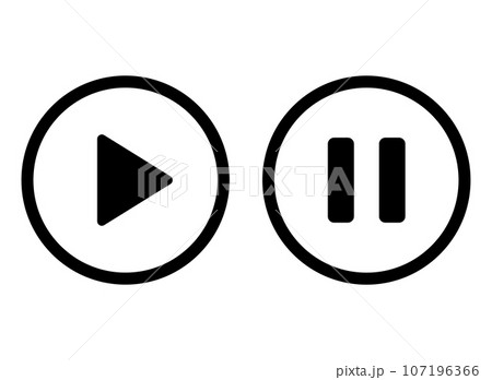 再生 停止 ボタン 再生 停止 ボタン 107196366