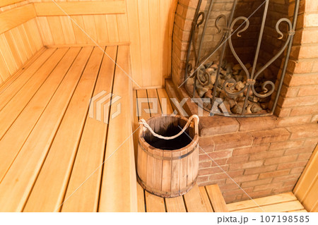 interior of a sauna 107198585