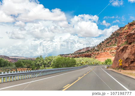 Beautifil Highway in Utah landscape in the USA Beautifil Highway in Utah landscape in the USA 107198777