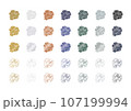 メタリックなバラの花セット 107199994