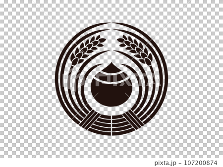 Inari ball on holding rice Inari ball on holding rice 107200874