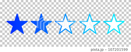 藍色漸層兩星標記 107201599