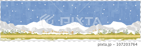 雪山城市景觀背景材料水平位置 107203764