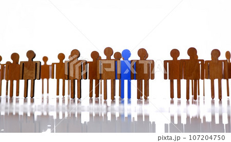 Little plastic blue toy figure stand out Little plastic blue toy figure stand out 107204750