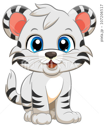 Cute Tiger Cartoon Character Cute Tiger Cartoon Character 107206517