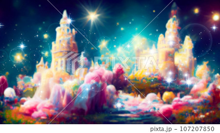 ファンタジーな背景　物語　童話　おとぎ話 107207850