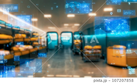 物流倉庫とテクノロジー　ICT　DX 107207858