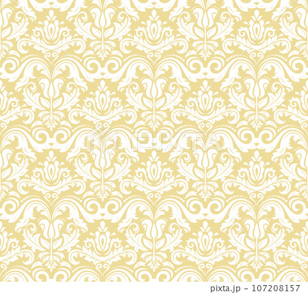 Classic Seamless Fine Pattern With Arabesques 107208157