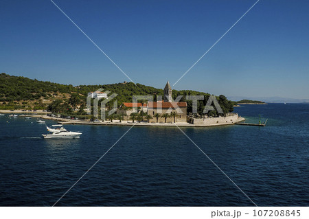 vis island croatia view from the ferry vis island croatia view from the ferry 107208845