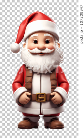 Cute Christmas Santa Claus Character Cute Christmas Santa Claus Character 107209947