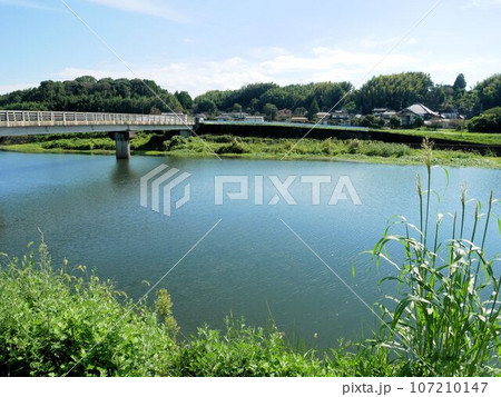 合志川の風景　熊本県菊池市泗水町 107210147