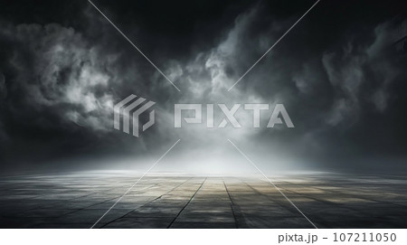 煙がかった暗い空間（16:9） 107211050