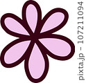 Hand draw flower  107211094