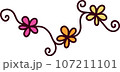 vector set of beautiful colorful floral elements 107211101