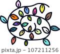 cute colourful flower 107211256