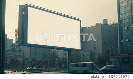 View of the city with billboards, the space of megacities. AI-generated, high-quality digital View of the city with billboards, the space of megacities. AI-generated, high-quality digital 107213976