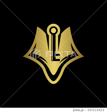 Animal fox head with key luxury simple logo Animal fox head with key luxury simple logo 107215813