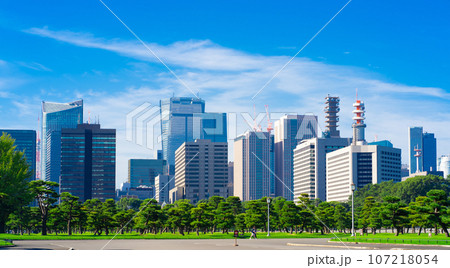 霞ヶ関、永田町の官公庁街。東京都千代田区 霞ヶ関、永田町の官公庁街。東京都千代田区 107218054
