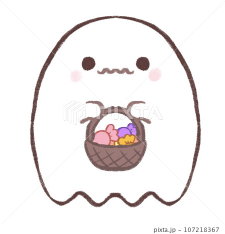 飴を持っているおばけ 107218367