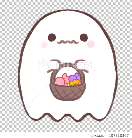 飴を持っているおばけ 107218367